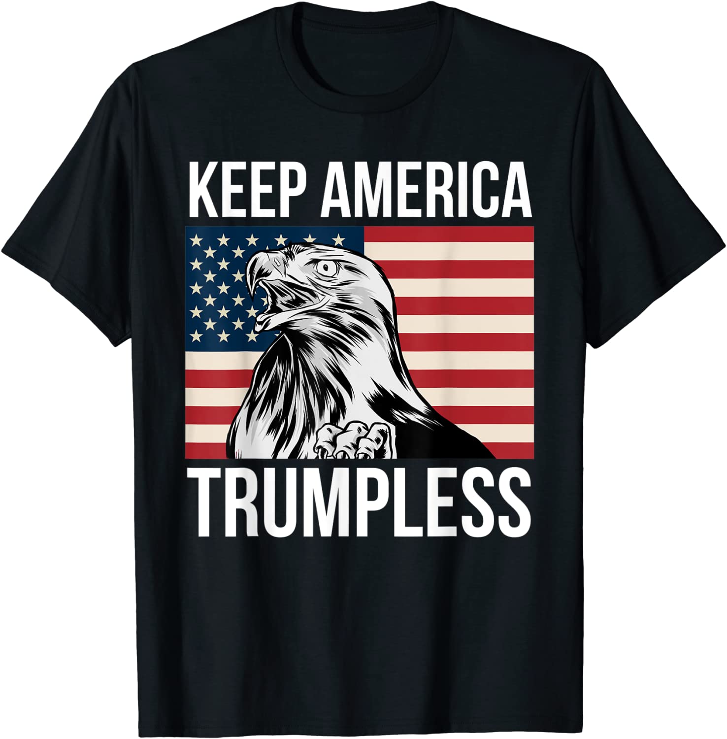 Keep America Trumpless 2024 Usa Flag Classic Shirt - Teeducks