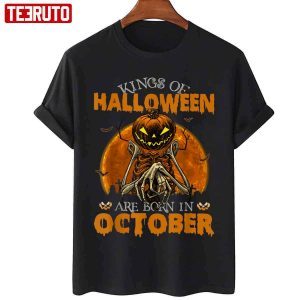 Kings Of Halloween Are Born In October 2022 Shirt