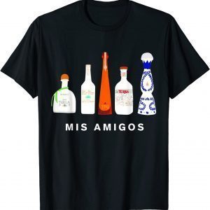 Mis Amigos Tequila Bottles 2023 Shirt