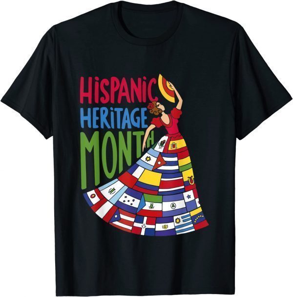 National Hispanic Heritage Month Celebration Flags 2022 Shirt