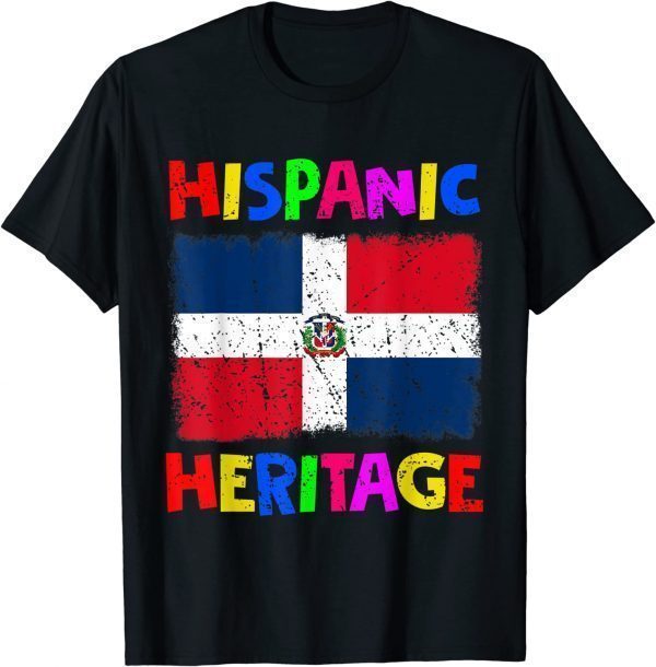 National Hispanic Heritage Month Dominican Republic Flag 2022 Shirt