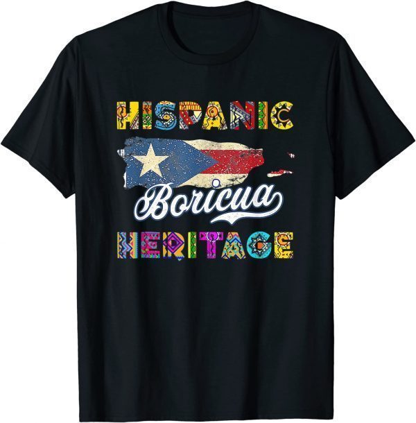 National Hispanic Heritage Month Puerto Rico Flag 2023 Shirt