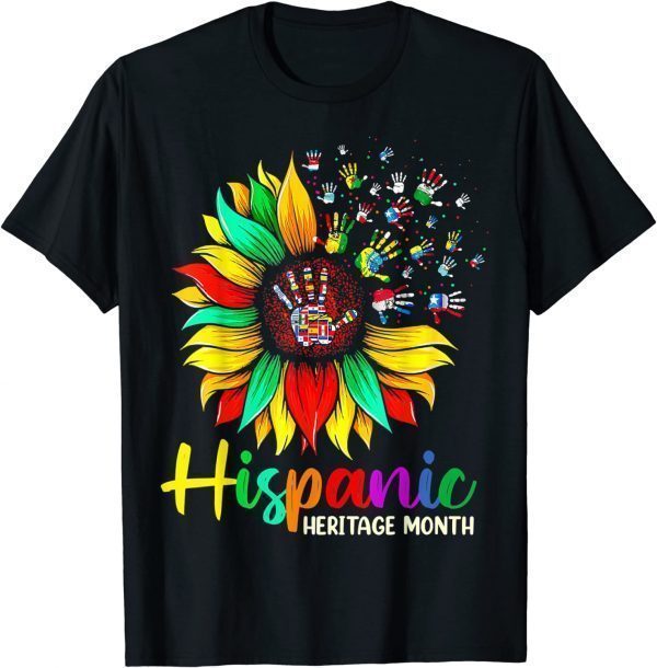 National Hispanic Heritage Month Sunflower All Countries Classic Shirt