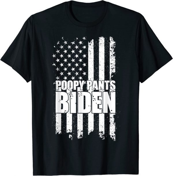 Poopy Pants Biden, Anti Biden Support Trump 2024 Election Classic Shirt