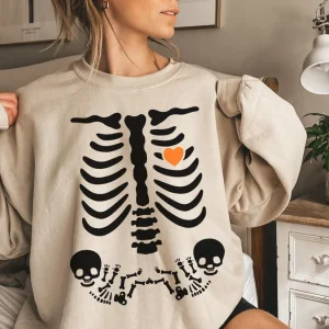 Skeleton Halloween Maternity 2022 Shirt