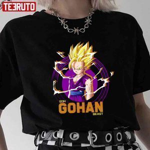 Son Gohan Beast Retro Dragon Ball Anime Manga Classic shirt