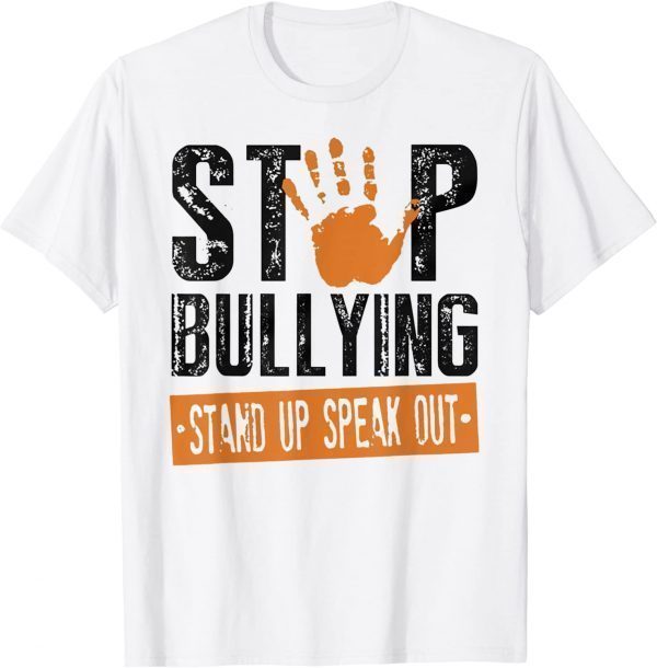 Stop Bullying Orange Stand Up Speak Out Unity Day 2022 Shirt