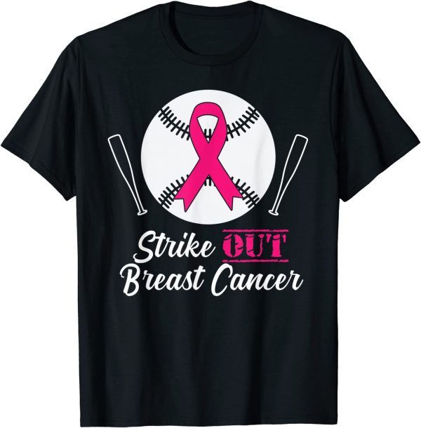 Strike Out Breast Cancer Pink Cancer Awareness Month 2022 Shirt