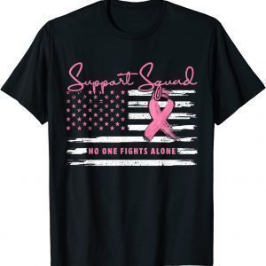 Support Squad Breast Cancer Warrior Awareness Pink Ribbon 2023 Shirt