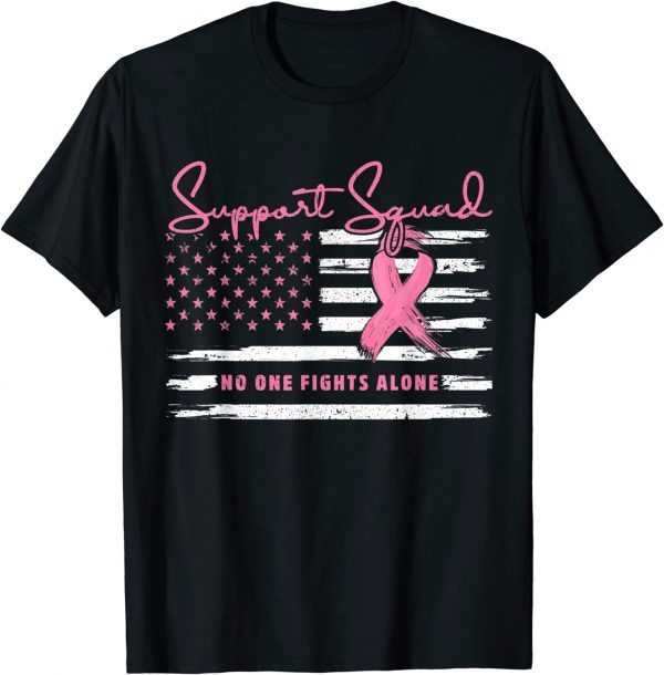 Support Squad Breast Cancer Warrior Awareness Pink Ribbon 2023 Shirt