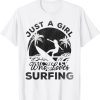 Surfing Surfboard Surfer - Just A Girl Who Loves Surfing Classic Shirt
