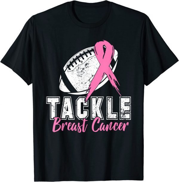 Tackle Football Pink Ribbon Breast Cancer Awareness 2022 Shirt