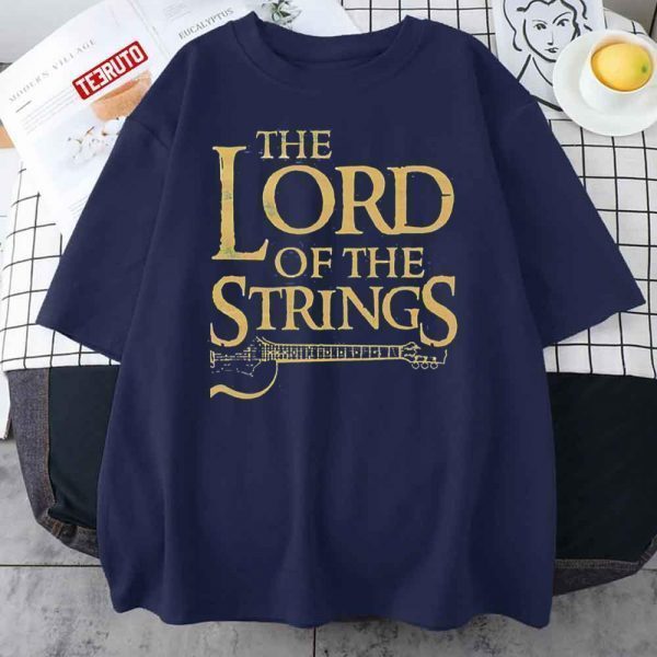 The Lord Of The Strings Electric Guitar With LOTR Font Classic Shirt