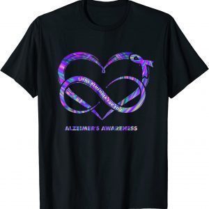 Tie Dye Heart I'll Remeber For You Alzheimer's Awareness 2023 Shirt