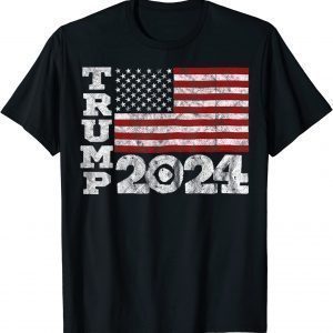 Trump 2024 Donald Trump Take America Back USA Flag Classic Shirt