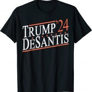 Trump Desantis 2024 Save America USA Flag Republican Classic Shirt