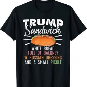 Trump Sandwich Anti Trump Lock Him in Prison 2024 Hate Trump Classic Shirt