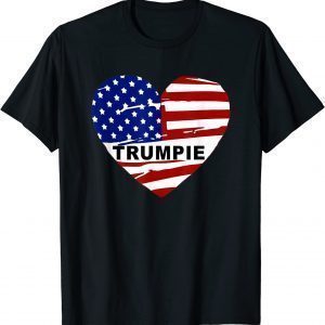 Trumpie Anti Biden Rally Wear US Flag Heart Vintage 2023 Shirt