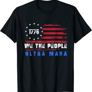 Ultra MAGA We The People Anti Biden US Flag Pro Trump 2023 Shirt