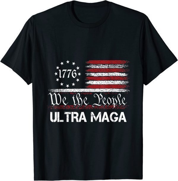 Ultra MAGA - We The People Republican USA Flag Vintage 2023 Shirt