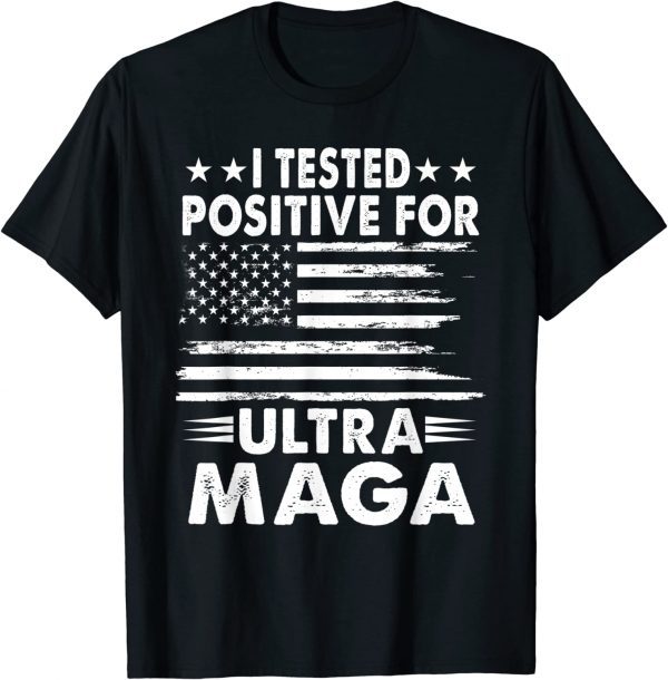Ultra Maga Proud Republican USA Flag Patriotic American Classic Shirt