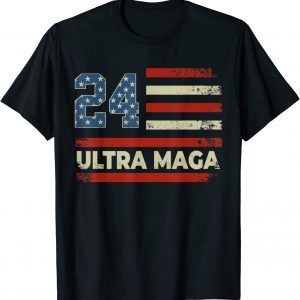 Ultra Maga Trump 2024 Ultra Maga American Flag USA Flag Classic Shirt