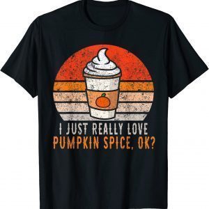 Vintage I Love Pumpkin Spice Cute Pumpkin Spice 2023 Shirt