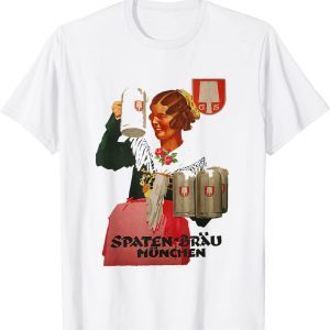 Vintage Oktoberfest Bavarian Waitress Munich Beer Festival 2023 Shirt
