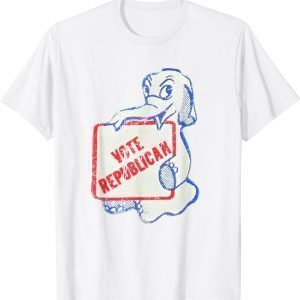 Vote Republican Vintage Worn Sign Elephant GOP Political 2022 Shirt