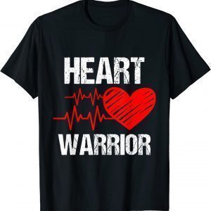 heart warrior Heart Disease Awareness Red Heart Classic Shirt