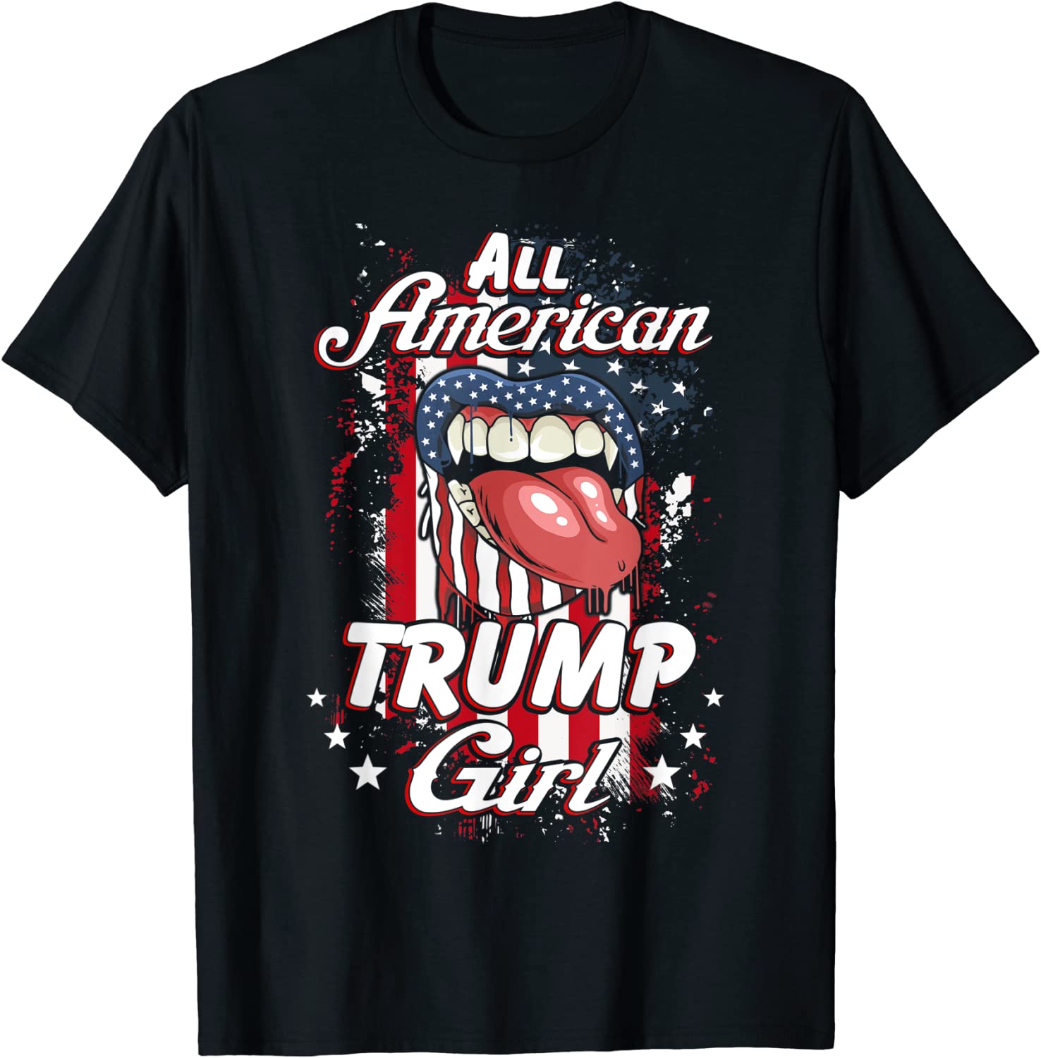 All American Trump Girl 2024 Election Campaign Flag Classic Shirt