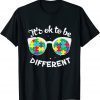 Autism Awareness Okay To Be Different Mom support 2022 Shirt