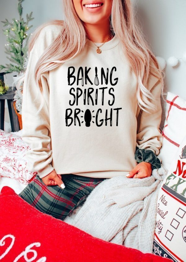 Baking Spirits Bright Merry Christmas 2022 Shirt