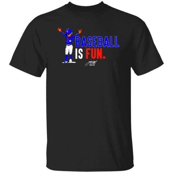 Baseball is fun lindor mlbpa signature 2022 shirt