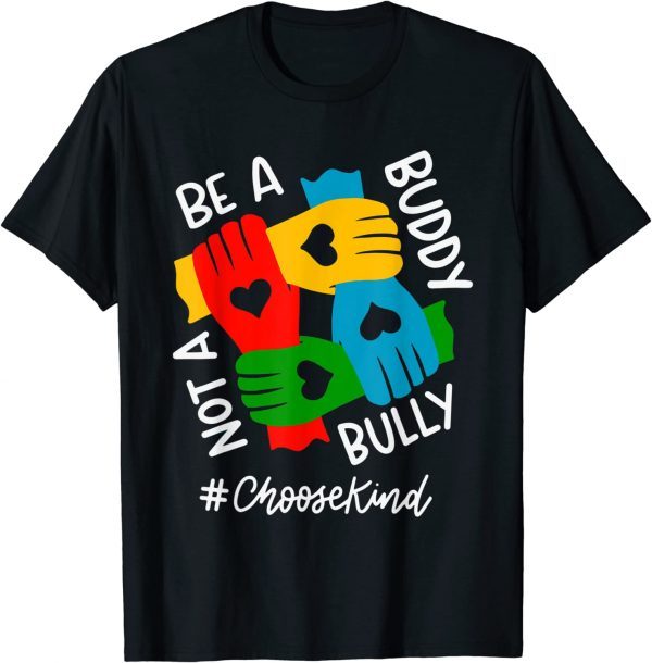 Be A Buddy Not A Bully Unity Day Anti Bullying Orange Kids T-Shirt