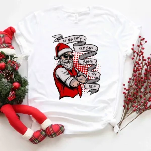 Be Naughty and Save Santa The Trip Christmas Classic Shirt