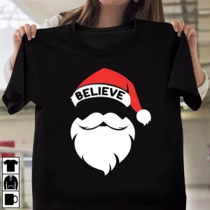 Believe Santa Hat Christmas Squad 2022 Shirt