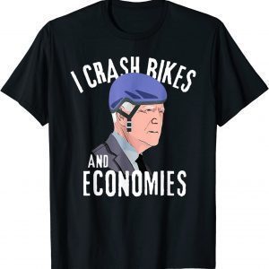 Biden Helmet I Crash Bike And Economies Anti Democrats 2022 Shirt