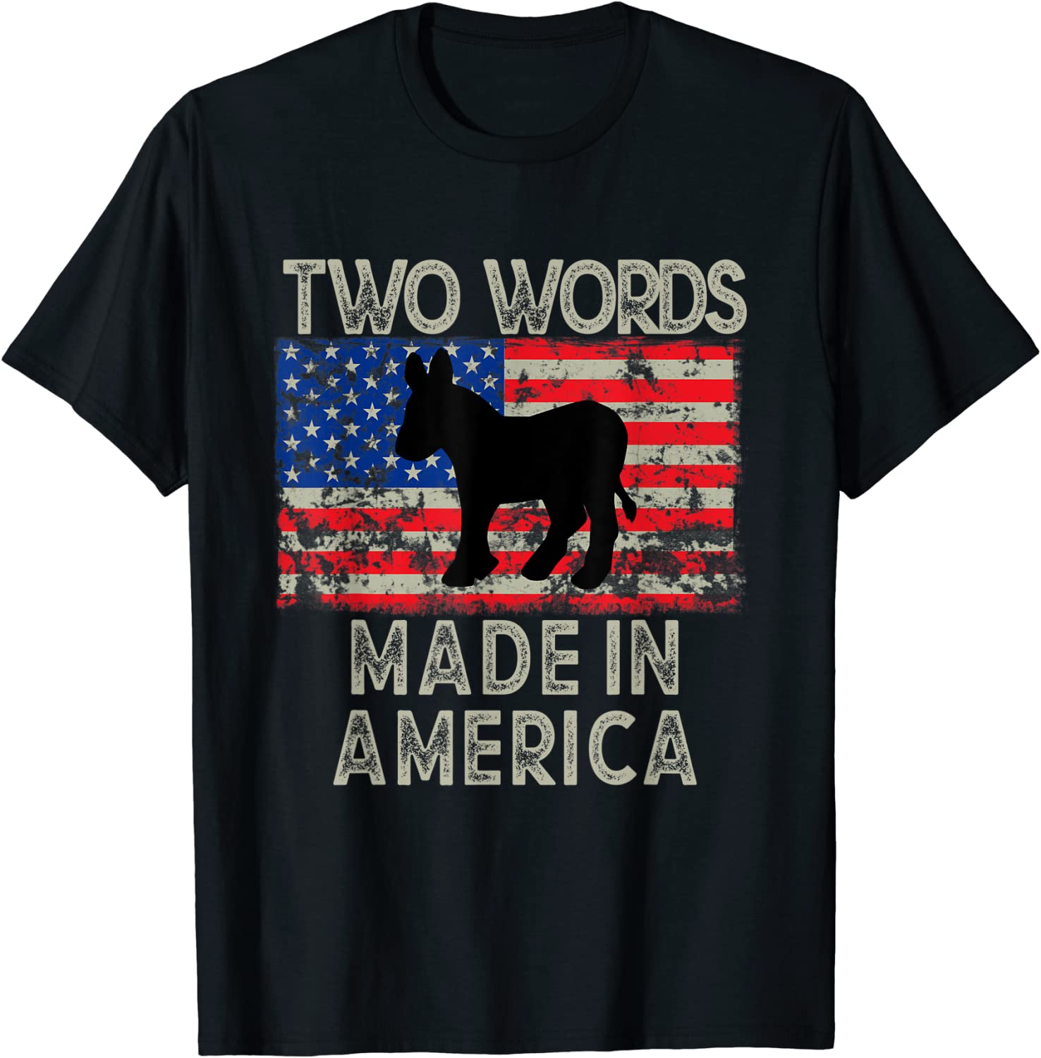 Biden Two Words Made-In-America Us Flag 2022 Shirt