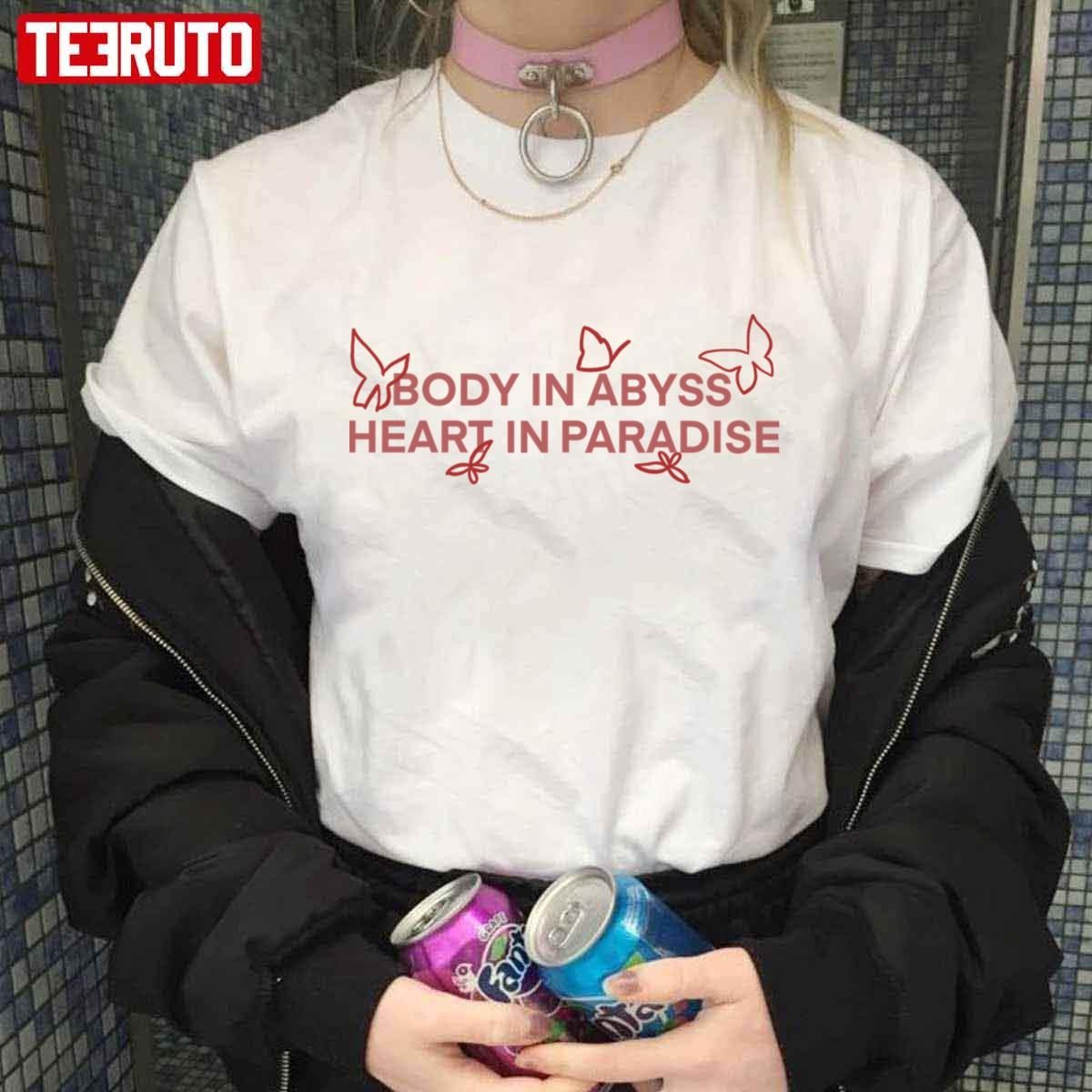 Body In Abyss Heart In Paradise Tgcf Quote Heaven Official’s Blessing Classic Shirt