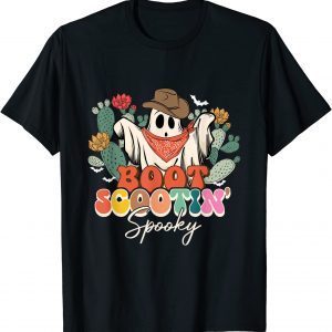 Boot Scootin’ Spooky, Country Cactus Ghost Boo Haw Halloween 2022 Shirt