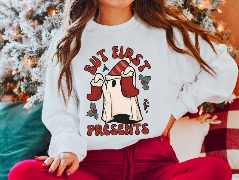 But First Presents Spooky Christmas 2022 Shirt