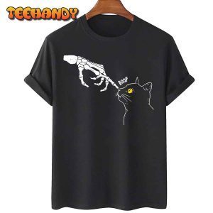 Cat Black Lover Skeleton Hand Boop Halloween 2022 Classic Shirt