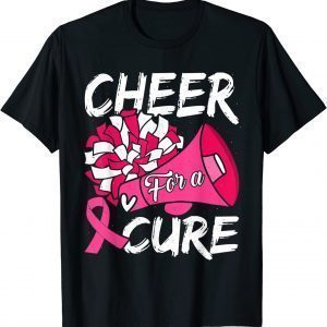 Cheer For Cure Pink Ribbon Breast Cancer Awareness 2022 Shirt