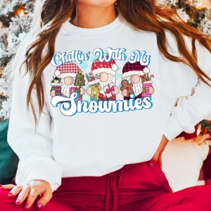Chilling With My Snowmies Christmas Gnome 2022 Shirt