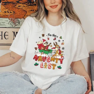 Chip and Dale On The Naught List Christmas 2022 shirt