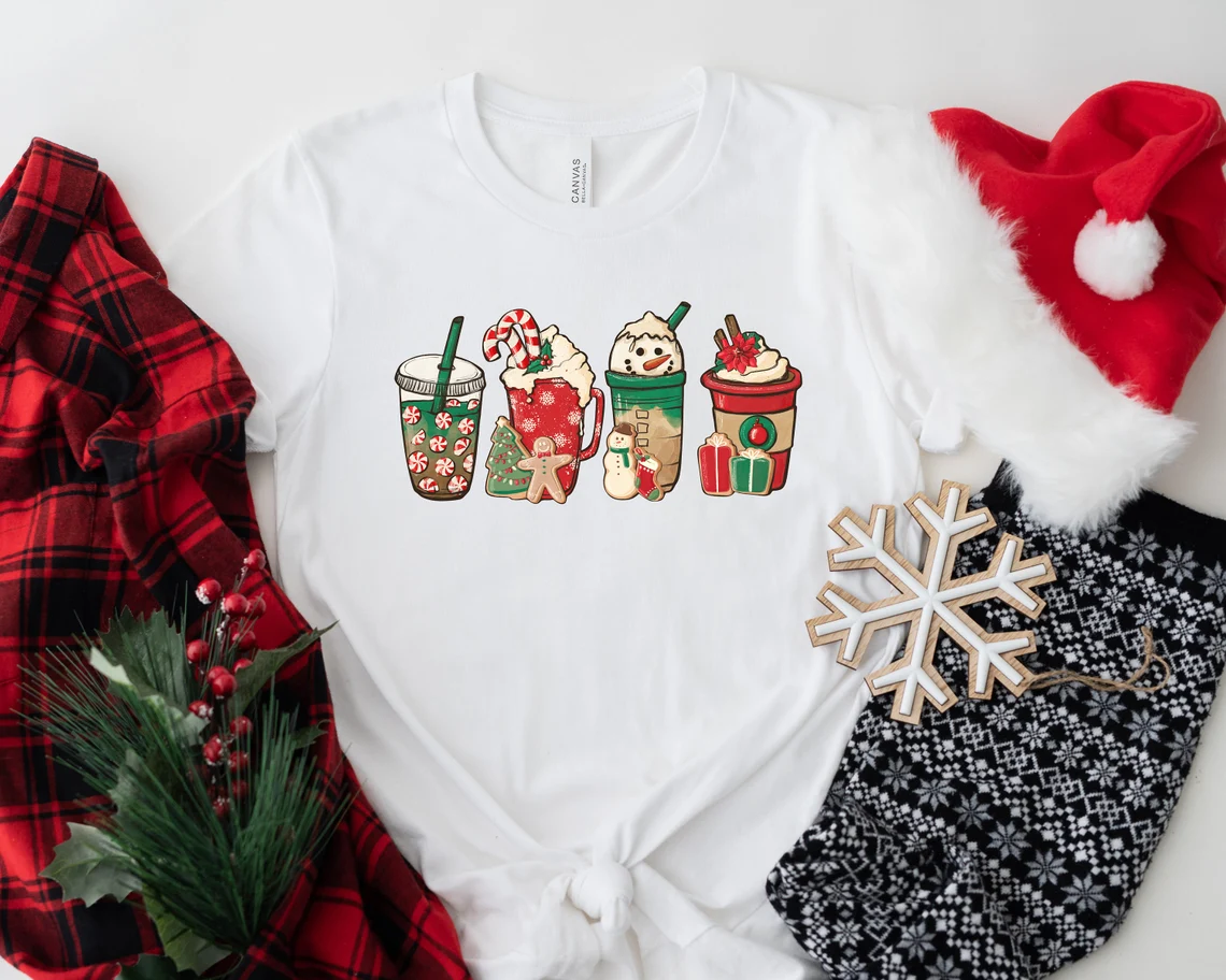 Christmas Snowman Latte Coffee Lover Classic Shirt
