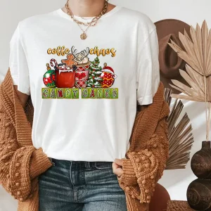 Coffee Chaos Candy Canes Coffee Christmas Cheer 2022 Shirt