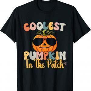 Coolest Pumpkin In The Patch Halloween Groovy 2022 Shirt