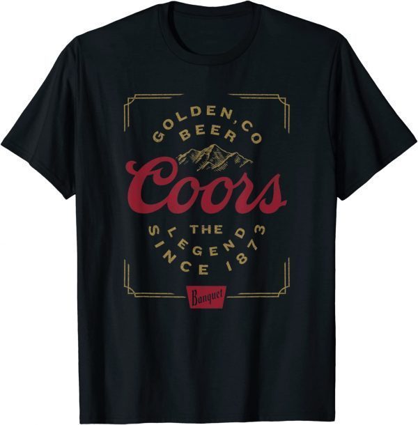 Coors Banquet Beer The Legend Vintage Logo 2022 Shirt